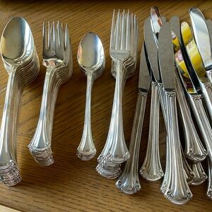 Vintage 52 Pieces of Silverplate Japan Flatware